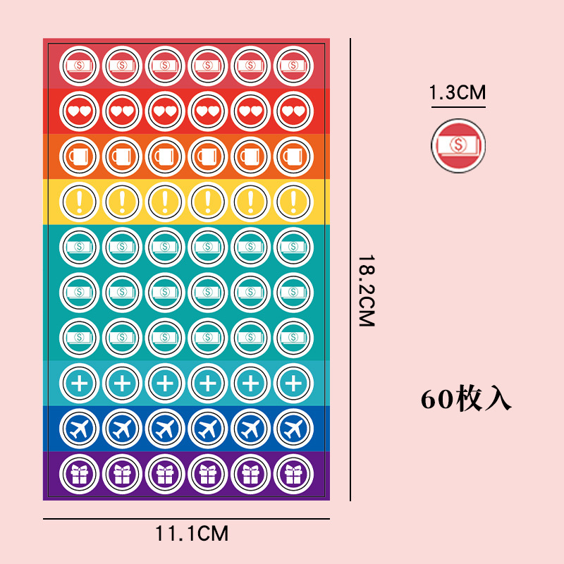 Loose-Leaf Notebook Handwritten Labels Indicate White And Blue Color Stickers Letter Stickers Sticky Notes Index Stickers: Light purple