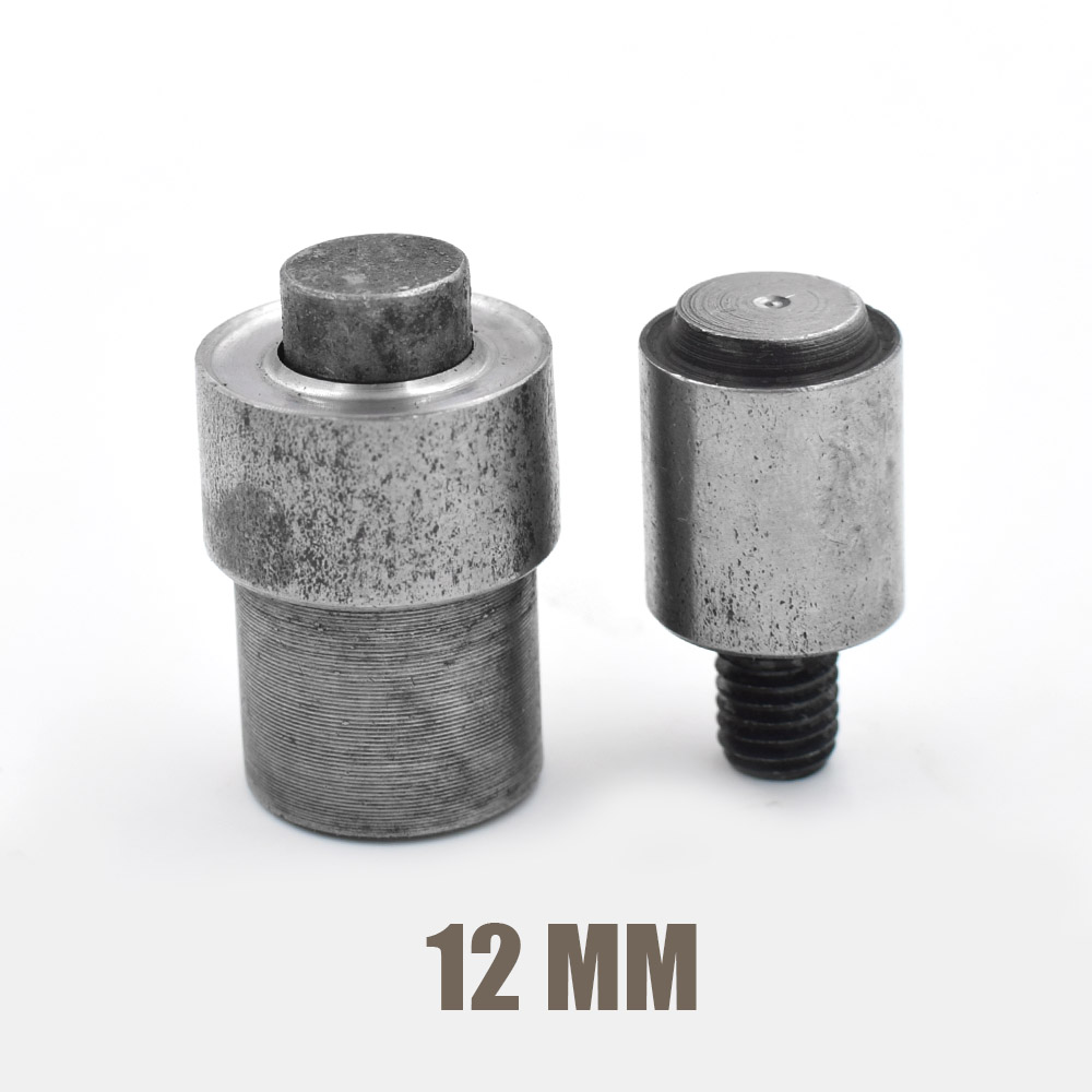 3.5mm-40mm hulhuller i metal. nitte. knap. formemaskine til knapper. værktøj til montering af øjer. metal stomatal matricer: 12mm