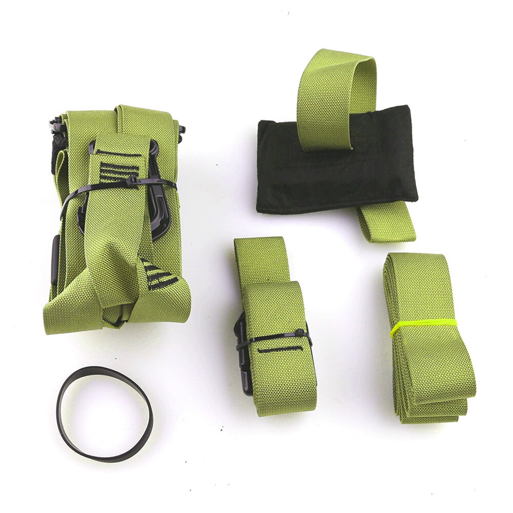 P4 hängande bälte träning gym hem träning suspension träning stretching elastiska remmar fitness band banda resistencia fitness: P3- gröna