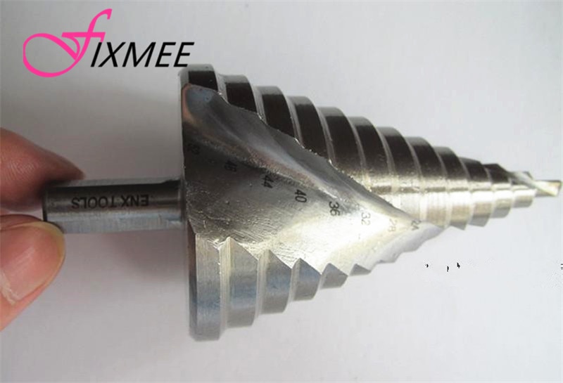 Fixmee Spiral Groove Step Drill Bit 6-60mm Reamer Reaming Drilling Hole Cut For Iron/Steel Plate/PV Plate/Insulation Board