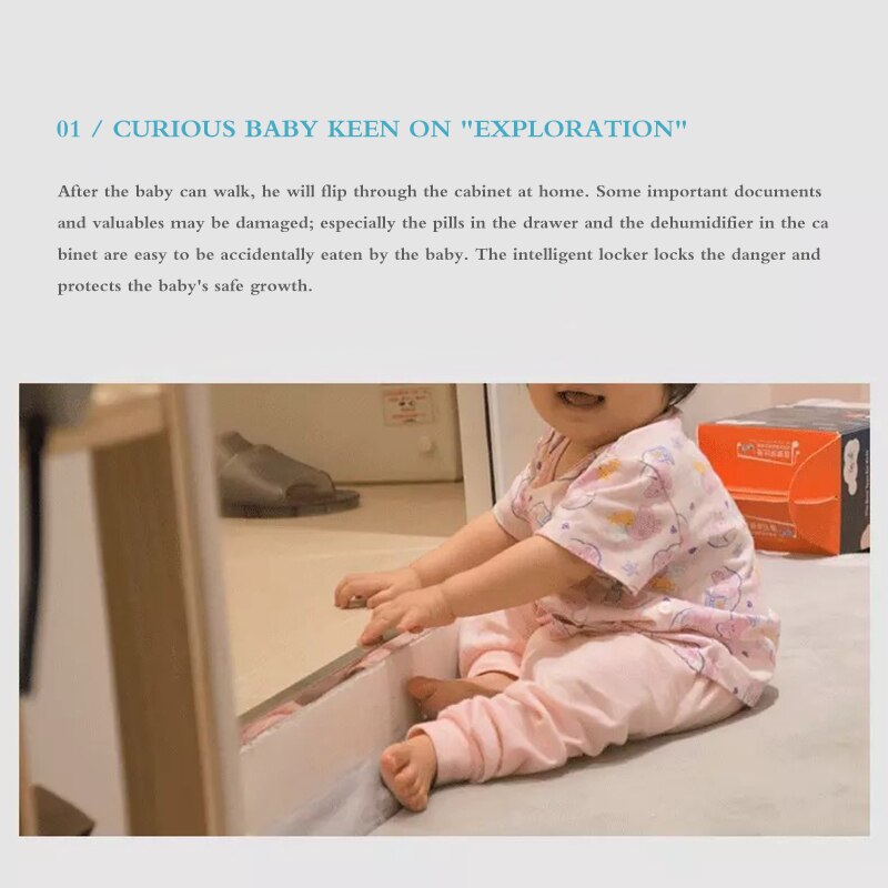 Smart Drawer Cabinet Lock Key-less Bluetooth APP Unlock Anti-Theft Child Safety File Security Drawer Switch