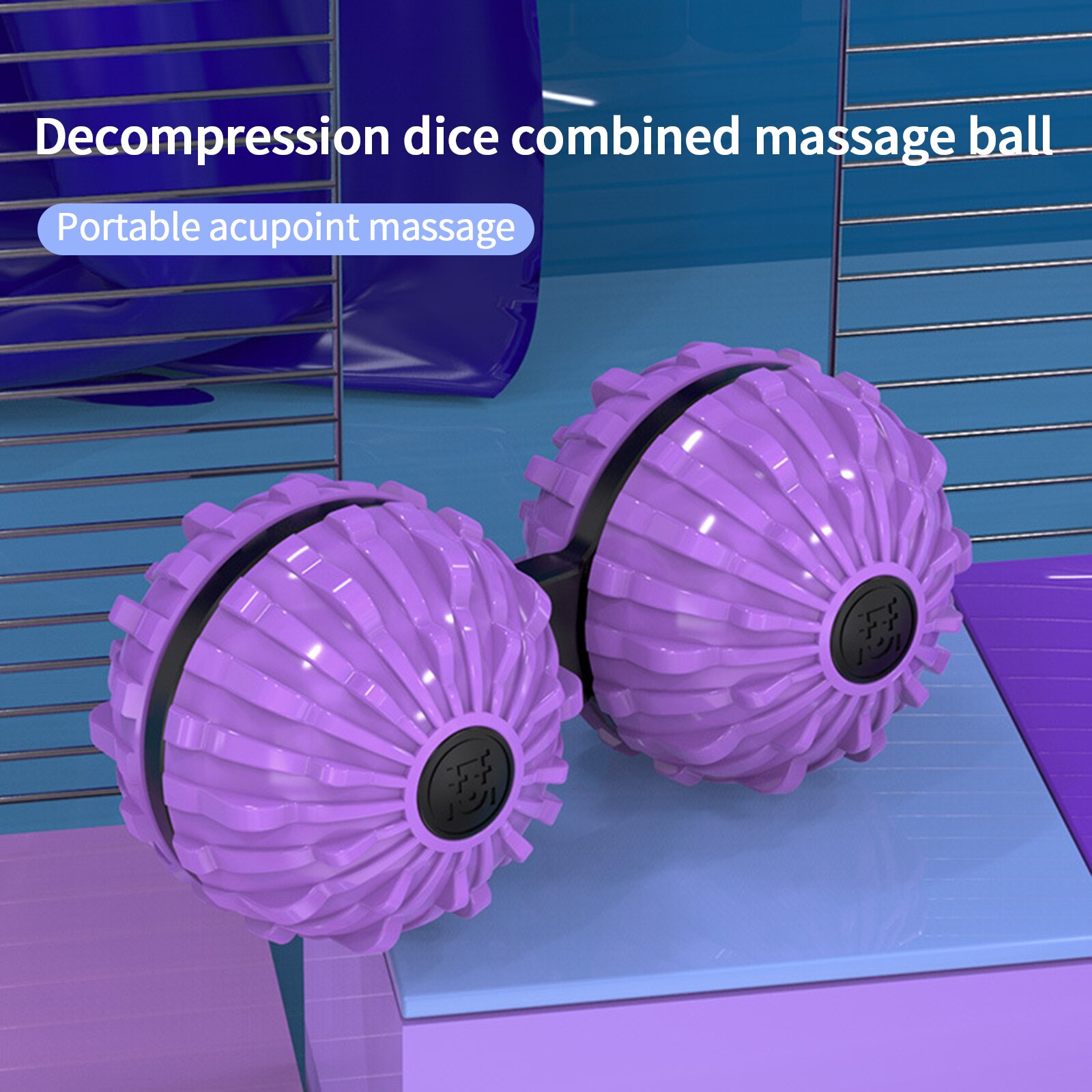 Portable One-Piece Massage Ball Conjoined Stress Releasing Ball Conjoined Hand Massage Portable Relaxation Stress Releasing Toy