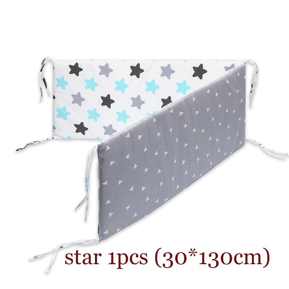 1Pcs Newborn Baby Safety Bed Fence Washable Guardrail Kids Playpen Crib Bumpers Infant Child Care Barrier Protector for Beds: Star CB3002