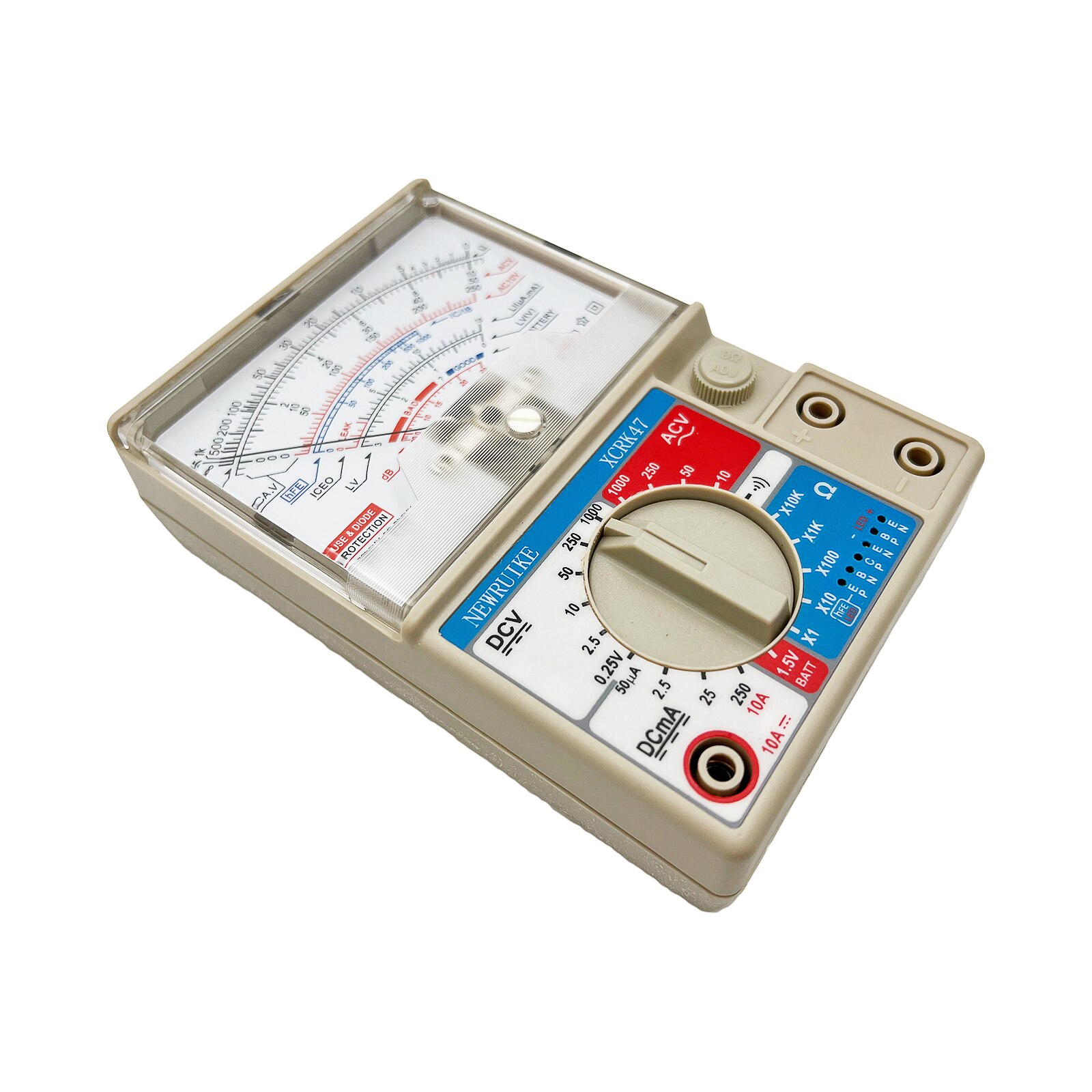 Newruike xcrk 47 analog multimeter høypresisjon mekanisk multi-funksjon multimeter vedlikehold peker multimeter