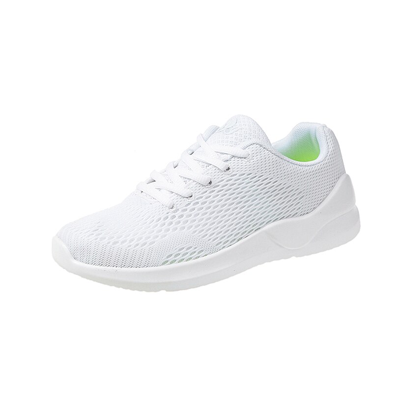 Goedkope tennisschoenen voor dames, comfortabele sneakers voor dames, air mesh sportschoenen voor dames, damesschoenen voor dames: Wit / 6