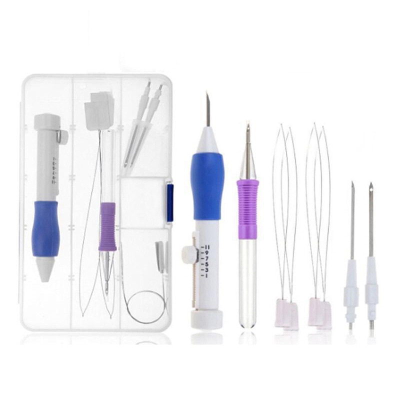Magic DIY Embroidery Pen Set Knitting Sewing Tool ... – Vicedeal