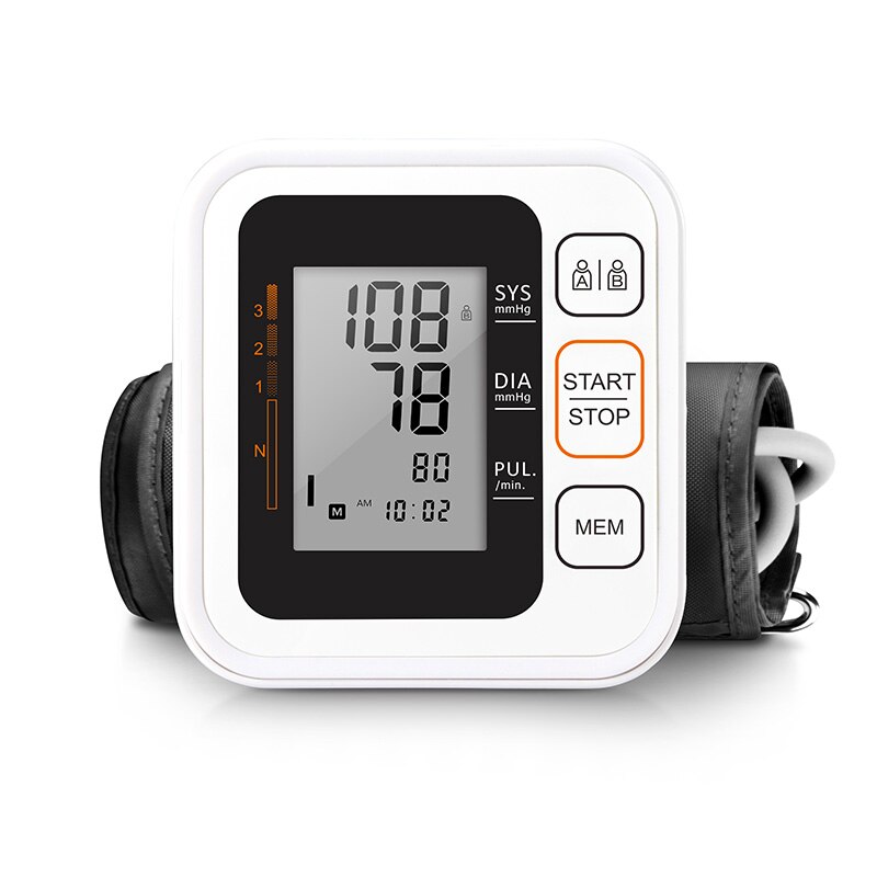 Cigii Gezondheidszorg Monitor Draagbare Digitale Bovenarm Bloeddrukmeter Hartslag Pulse Meting Tool 2 Manchet