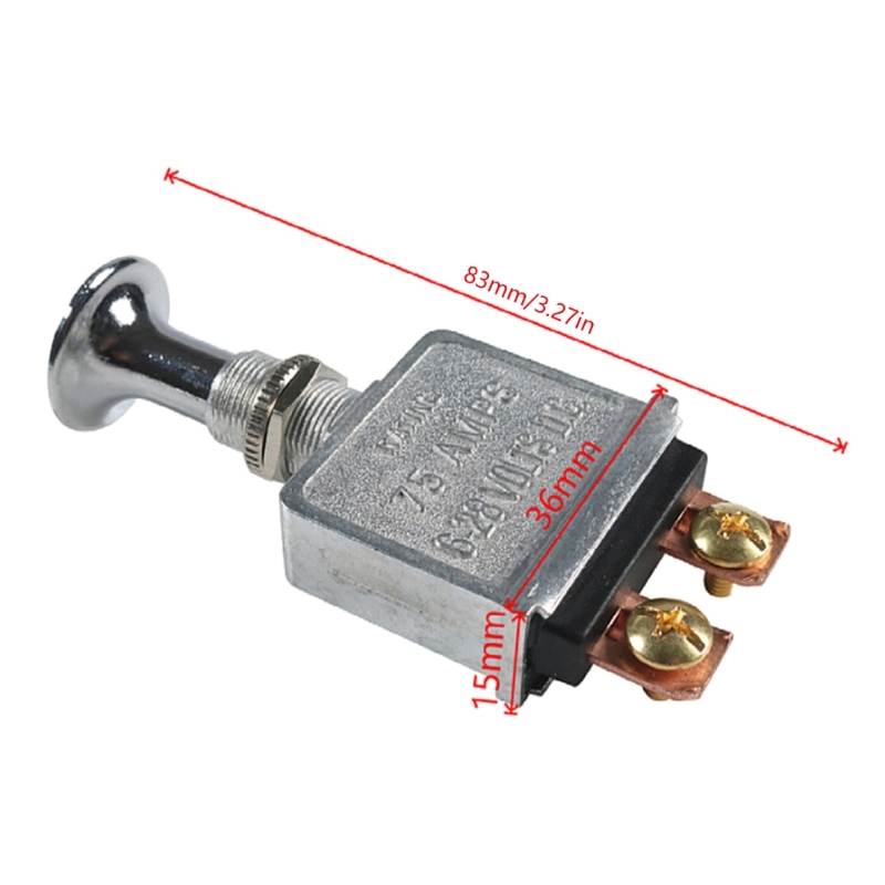 Push Pull Switches Heavy Duty On/Offs Switches 6-28V Push-Pull Switches for Car