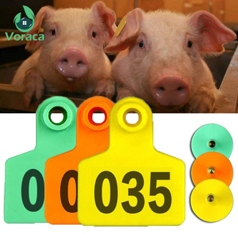 Varken Oor Signage Tag Geen. 001-500 Identificatie Cardscopper Hoofd Oorbellen Vee Levert Apparatuur Vee Schapen Kalveren Koe
