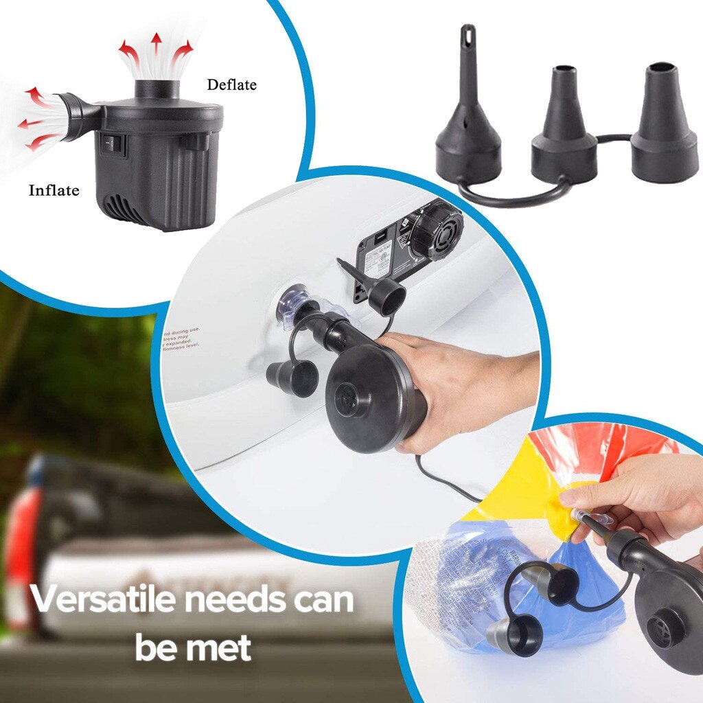 Elektrische Luchtpomp 12V Auto Luchtpomp Boot Pomp Elektrische Pomp Blower Pomp Voor Outdoor Kajak Luchtbed Snel Vullen