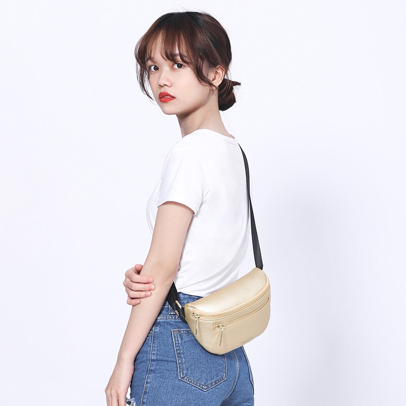 Women Fanny Pack Multi-function Waist &amp; Chest Bag Ladies Belt Crossbody Shoulder Bags Bum Pochete Sac Banana Female Waist Pack