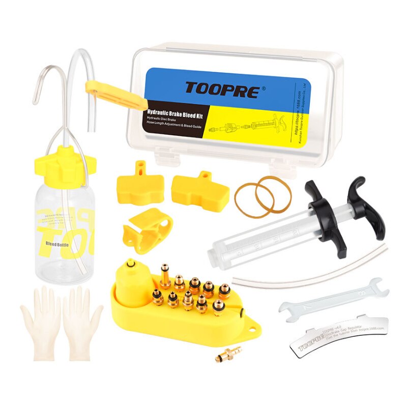 Kit universel de purge d&#39;huile pour frein à disque hydraulique de vélo, pour Shimano Magura Hope Tektro, outils de réparation de freins de vélo de route vtt: upgraded VERSION