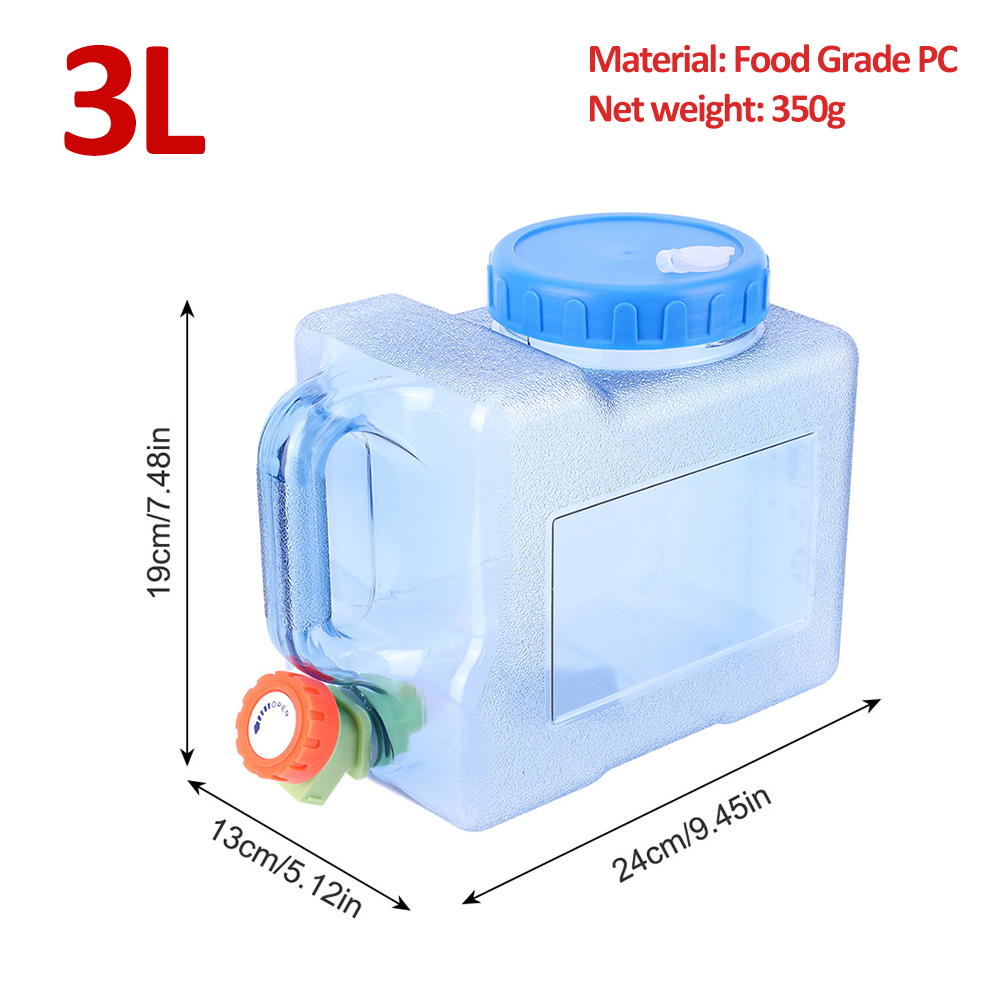 5/7.5/8/10/12/15L Capaciteit Outdoor Water Emmer Draagbare Rijden Wateater Emmer Draagbare Tank Container met Kraan Voor Camping