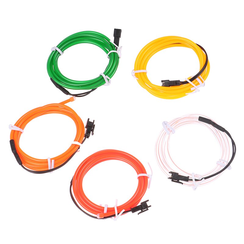 1Pc 1M Glow El Wire Kabel Led Neon Kerst Dance Party Diy Kostuums Lichtgevende