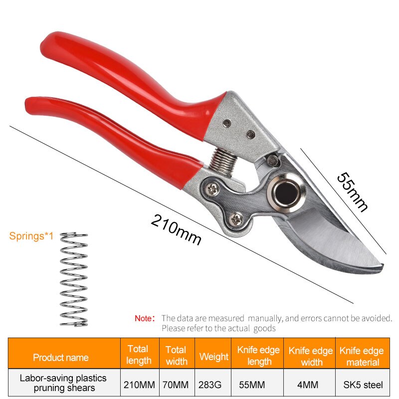 TRANVON Pruning Shears Strong Garden Scissors Tools for Gardening Trimming and Yard Work Garden Shears Tools: red