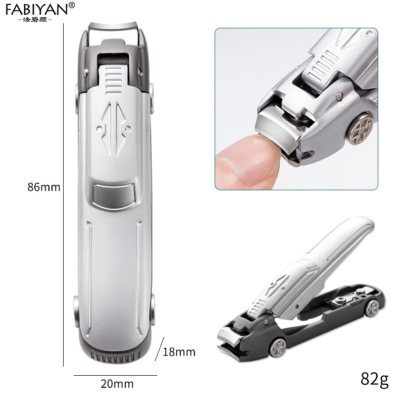 Stainless Steel Nail Clippers Cutter Trimmer Manicure Scissors Thick Toenail Fingernail Pedicure Tools: Silver gray