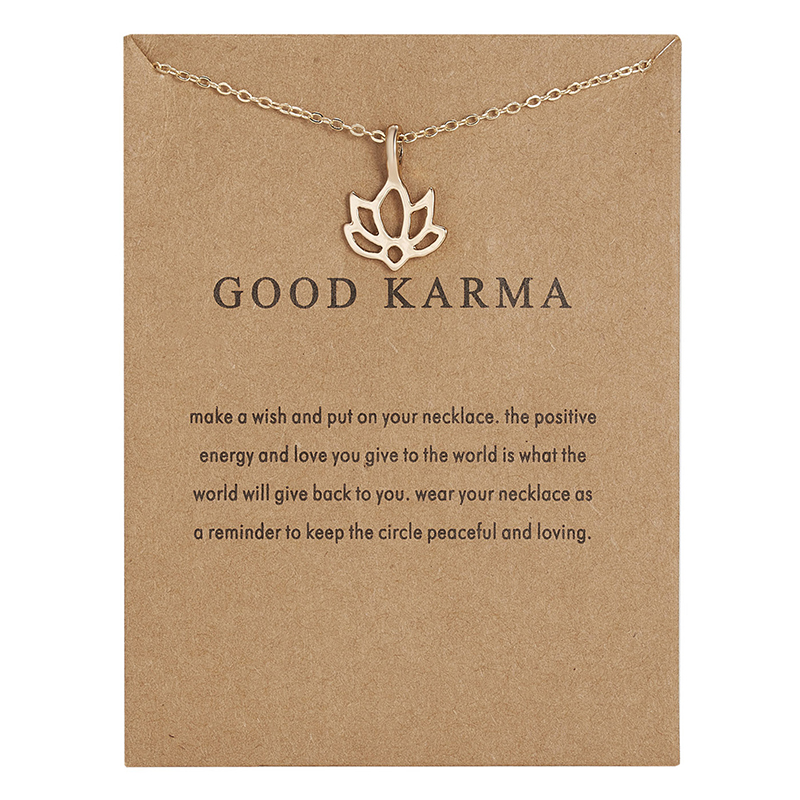 Mode Make A Wish Card Ketting Sieraden Goud Kleur Uil Veer Olifant Vleugel Eenhoorn Vlinder Hart Hanger Vrouwen Bijoux