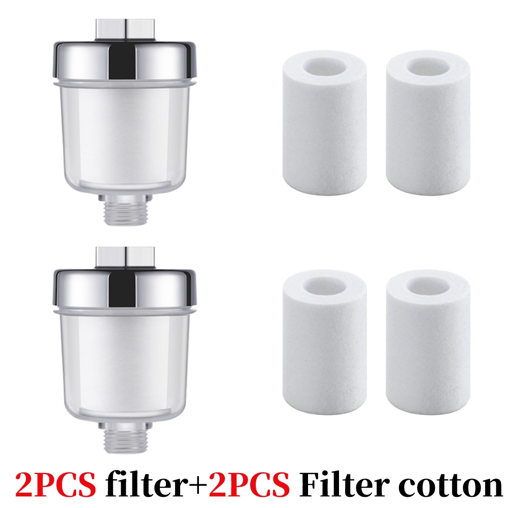 Bath Filter Transparent Bathroom Filtration System Water Outlet Purifier Kits Universal Faucet Filter For Kitchen Bathroom: light green