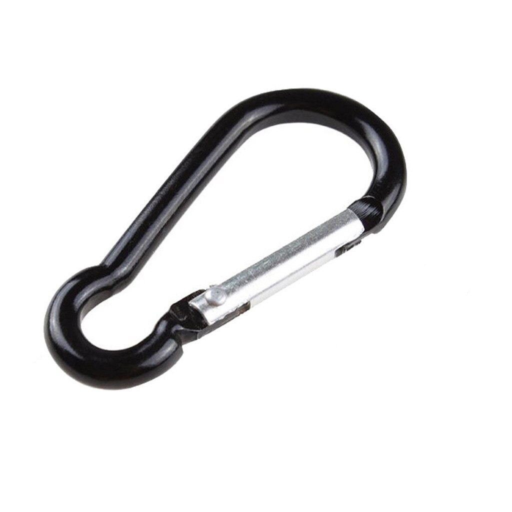 1/5/10 Stuks D Vormige Aluminium Karabijnhaak Snap Haken Sleutelhanger Voor Paracord Outdoor Activiteiten Wandelen Camping accessoires: 1pc