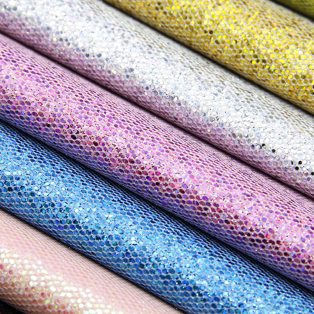 20*34cm tykke glitter støt tekstur kunstskinn stoffark til å lage håndlagde øredobber sløyfer ,1 yc 9915