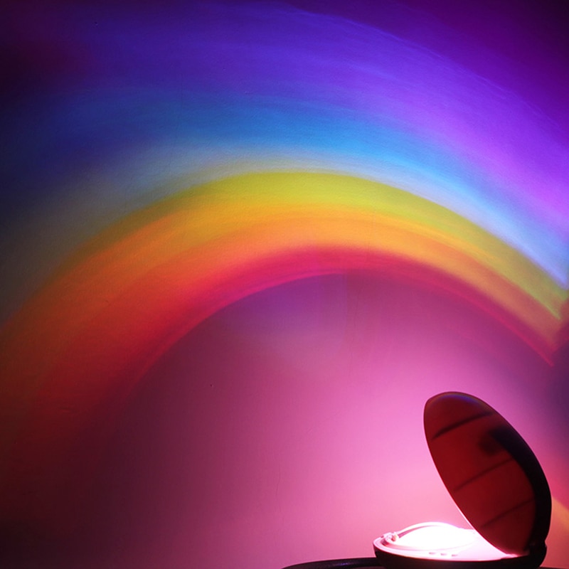Lucky Rainbow Toy Colorful Projection LED Novelty Rainbow Star Light Toy Atmosphere Projector