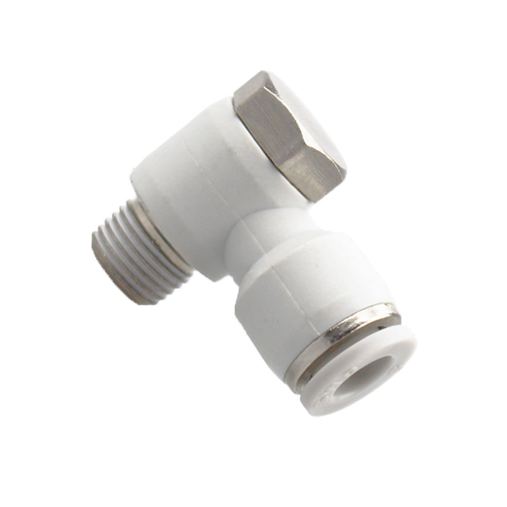 M3 M4 M5 M6 1/8" 1/4" 3/8" 1/2" BSP mannelijk naar 4 6 8 10 12 14 16 mm buiselleboog messing pneumatische luchtfittingen push-in connector