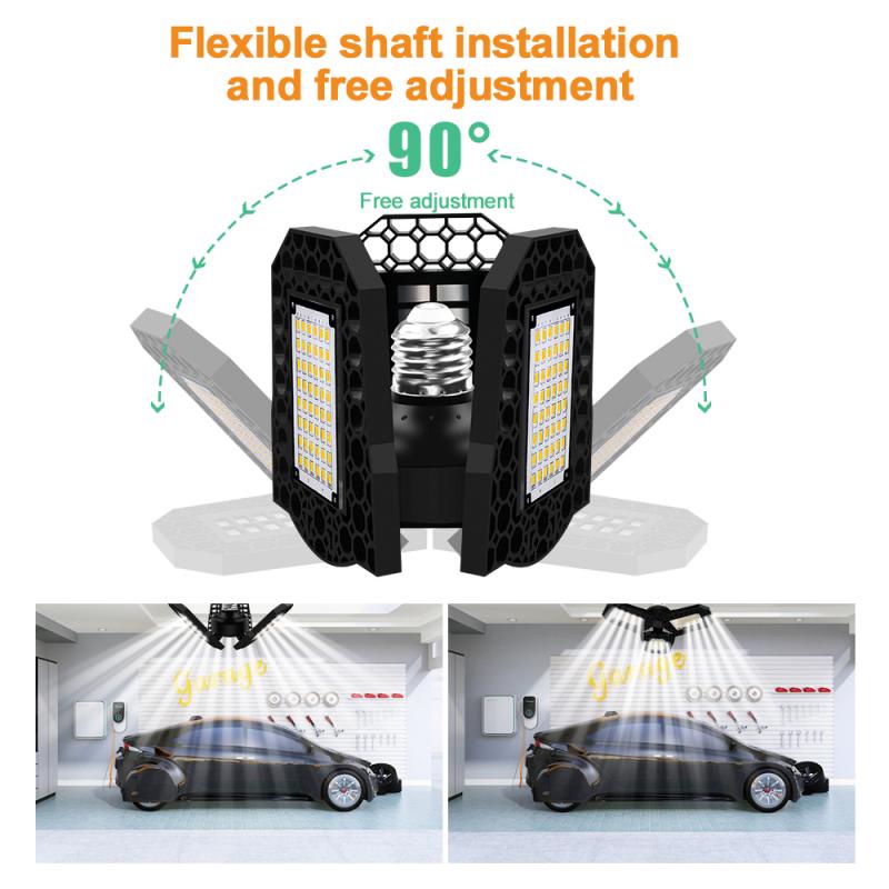 Super Heldere Industriële Verlichting 40/60/80W Led Fan Garage Licht 8000LM 85-265V 2835 led High Bay Industriële Lamp Voor Workshop