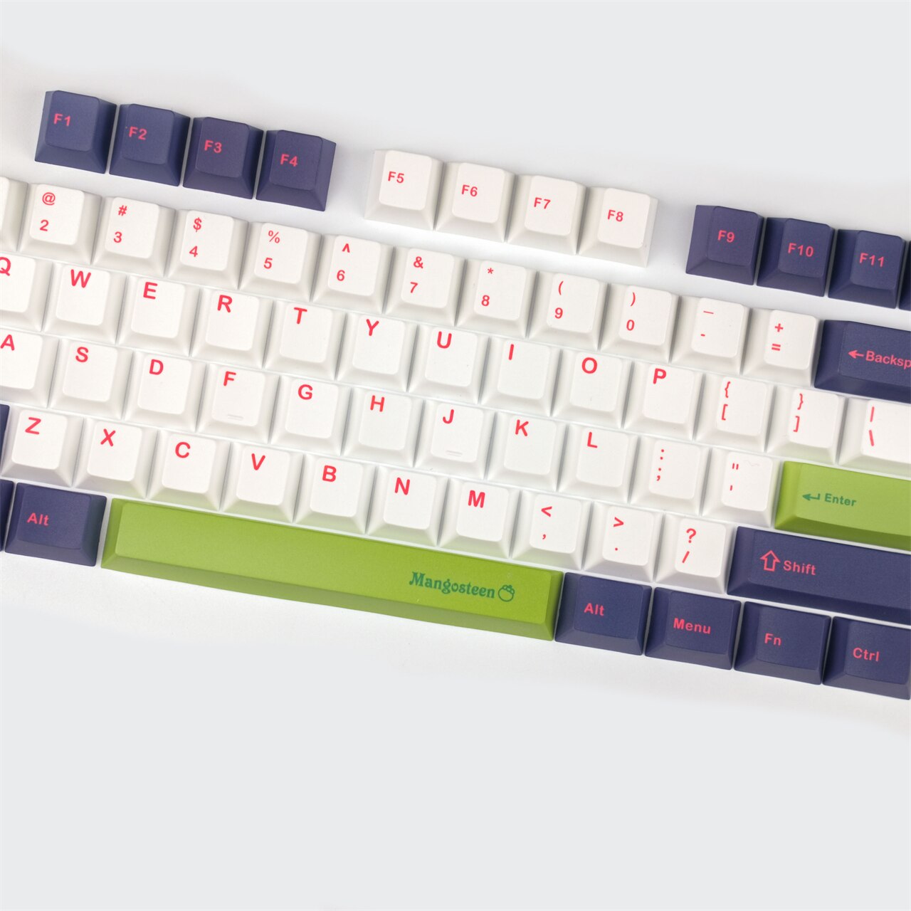 Originele Pbt Keycaps Cherry Profil Mangosteen 125 Toetsen Dye Sublimatie Keycaps Voor Mx Schakelaars Mechanische Toetsenbord Sleutel Cap