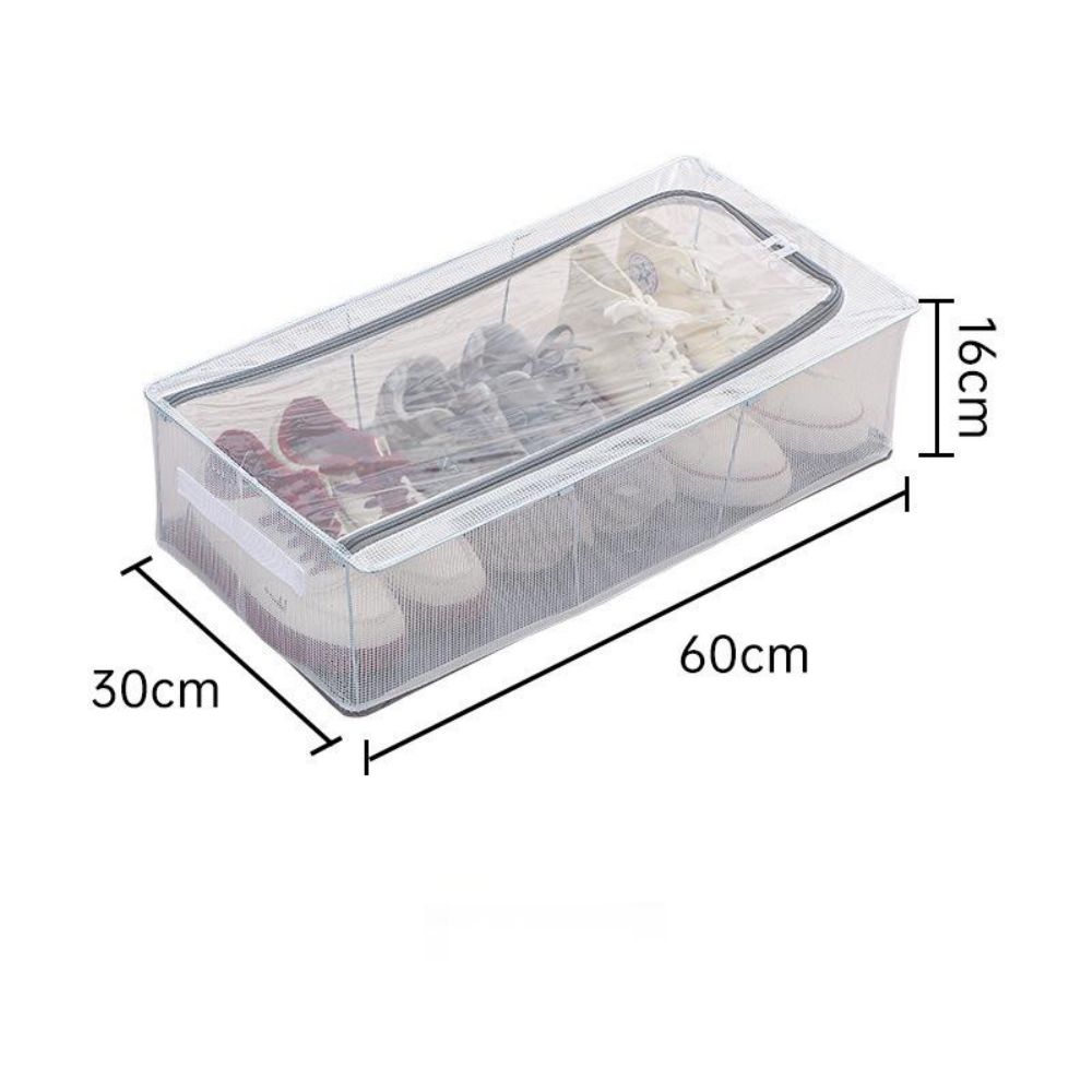 Caja De almacenamiento De Zapatos plegable para el hogar, gran capacidad debajo De la cama, Zapatero Organizador De Zapatos, Zapatero para habitación: Verde