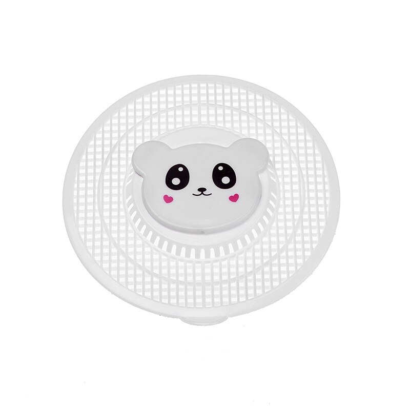Drain de sol évier de cuisine Drain dessin animé mignon rond piscine Drain de sol en plastique Drain de sol: WHITE