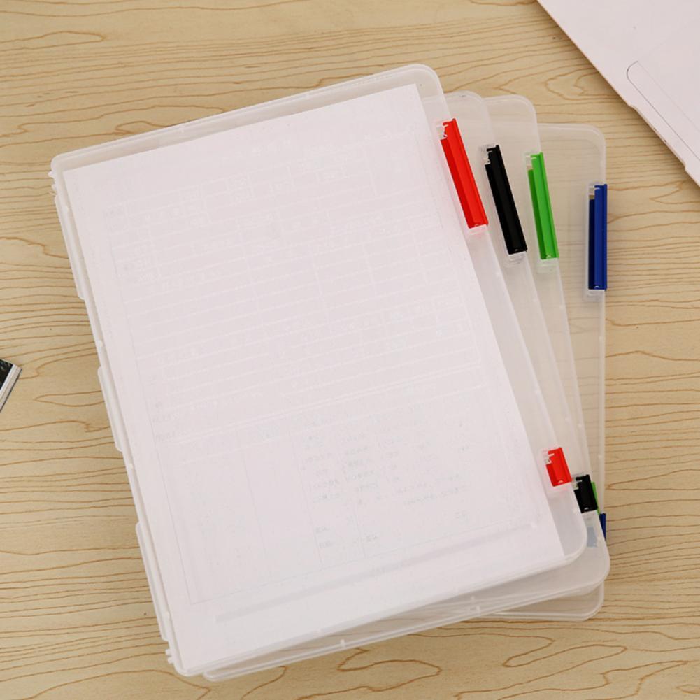 Document Case Practical Wear-resistant Transparent Document Plastic Case for Magazines