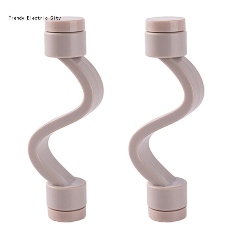 Magnetischer Waschmaschinen-Türhalter, kein Werkzeug erforderlich, Kunststoffstruktur für Waschmaschine R9CD: grau