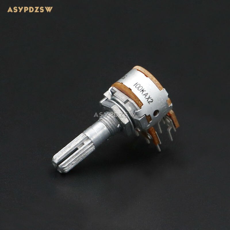 1 Stck Original Alpen Typ-16 Getriebe welle doppelte volumen Potentiometer EIN typ 100KAX2