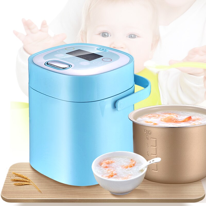 Mini Cooker Electric-Rice-Cooker Intelligent Kitchen Small -Sell Led-Display Blue Rice Cooker