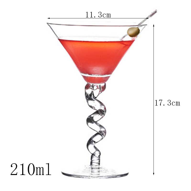 1Pcs Cocktail Glass Kitchen Bar Wine Glass Martini Cup Champagne Flutes Goblet Cup Wedding Party Drinking Glasses vaso