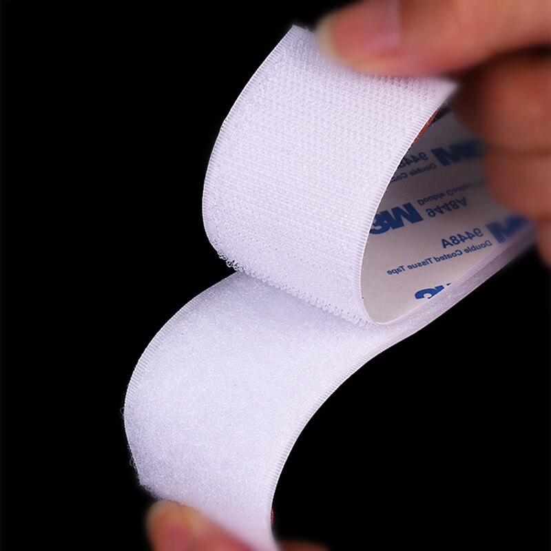 Moq 1M 20/25/30/38/50Mm Sterke Zelfklevende Sluiting Tape Nylon Haken en Loops Sticker Velcroos Lijm 3M Lijm Magie Voor Diy