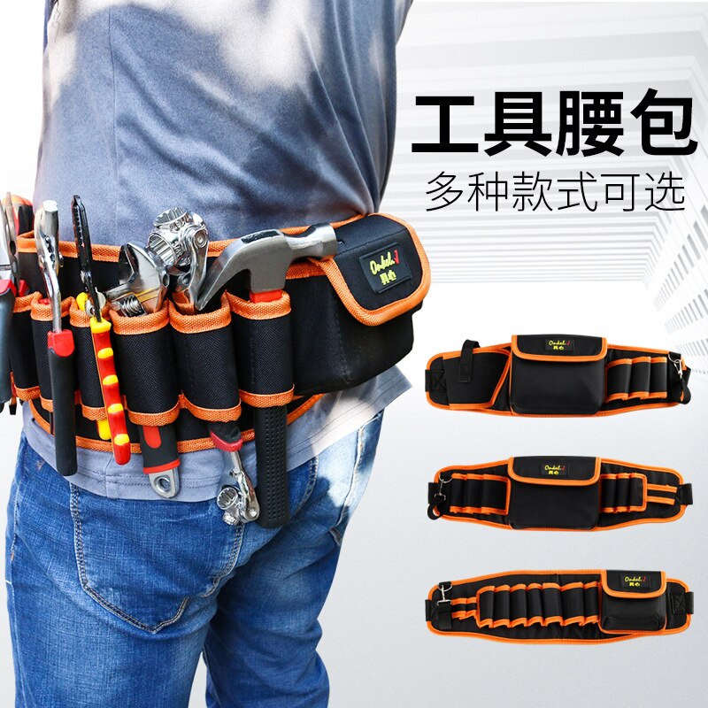 Électricien portefeuille toile multi-fonctionnel sac à outils outil de chantier Oxford tissu travail du bois monteur électricien pochette Mainte