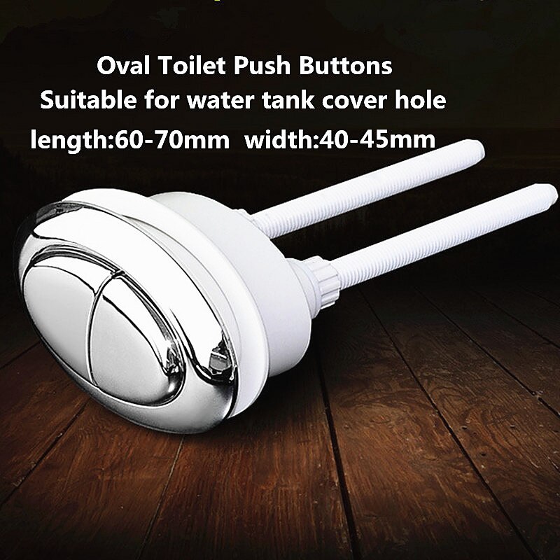 Oval toilet Push button Toilet seats water tank ceramic cover vintage Dual control button valve switch 75X50mm,FL21021