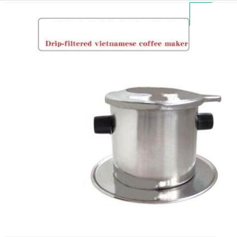 Draagbare Rvs Vietnam Koffie Druppelaar Herbruikbare Filter Vietnam Koffie Druppelen Pot V60 Dripper Vietnamese Koffie Filter Cup