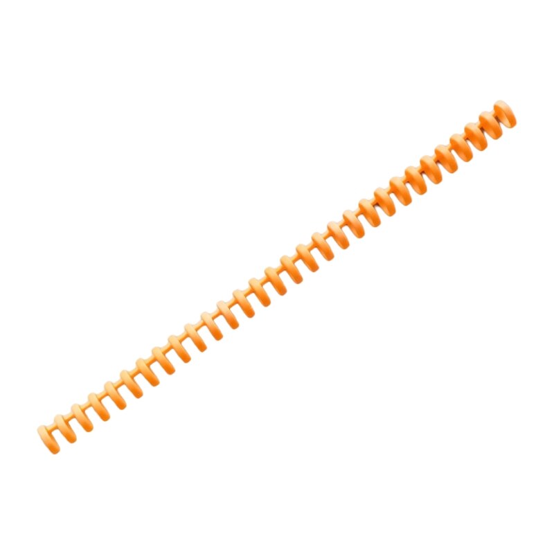 J6PA 30-Ring Binding Comb Colorful Binder Ring Aperture 0.59&#39;&#39; Length 11&#39;&#39; Fit for A6 6-ring A5 20-ring B5 26-ring A4 30-ring: Orange