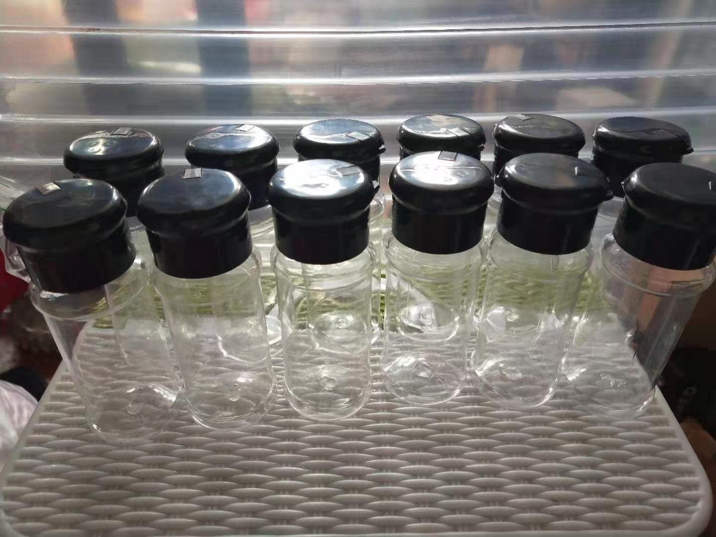 12 Stuks Plastic Kruidkruik Zout Peper Shakers Kruiden Jar Barbecue Bbq Kruiderij Azijn Flessen Keuken Containers Voor Specerijen