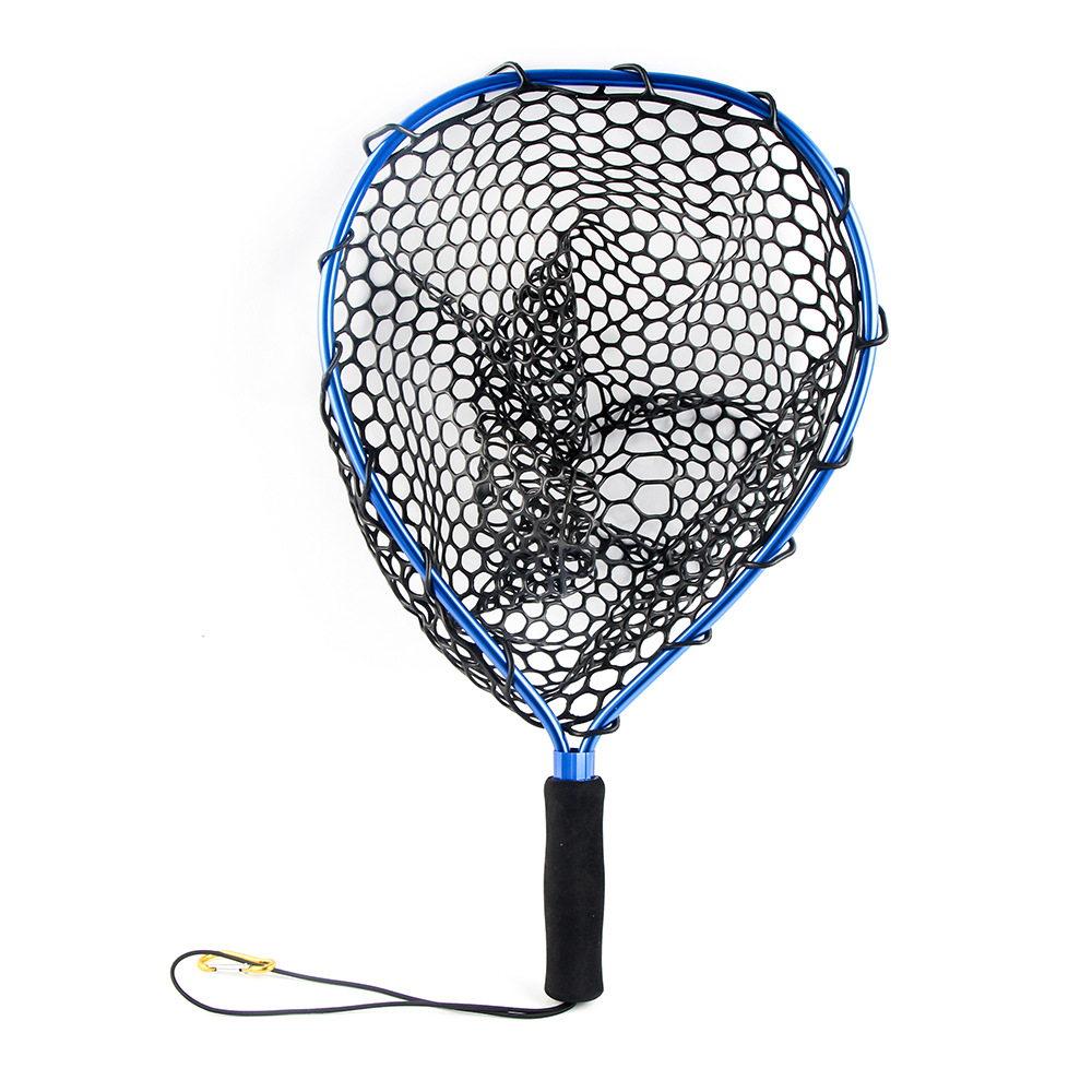 Red de pesca sencilla, accesorio de aleación de aluminio, retráctil, de goma, para mosca, PVA