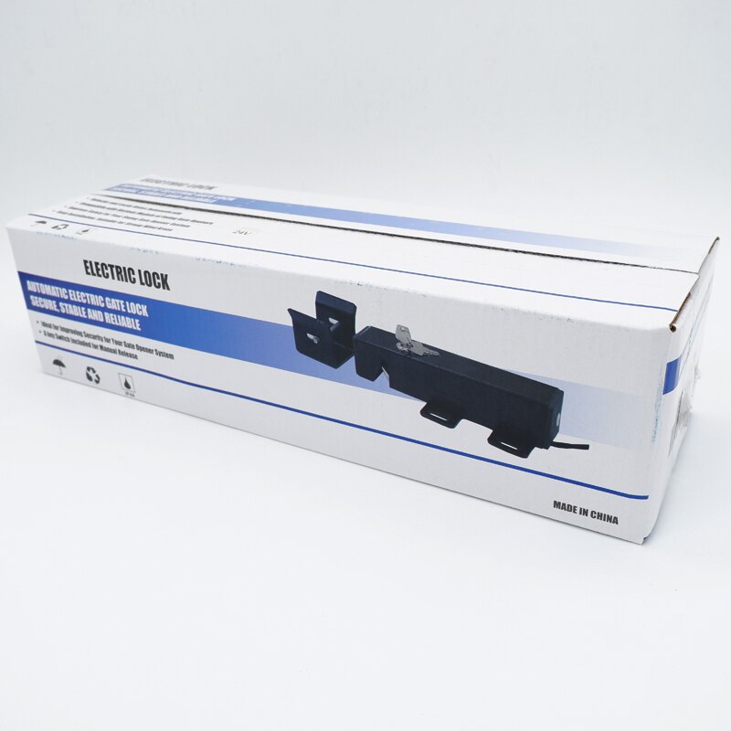 Cerradura eléctrica con Control remoto para puerta abatible, cerrojo electromagnético para puerta de patio