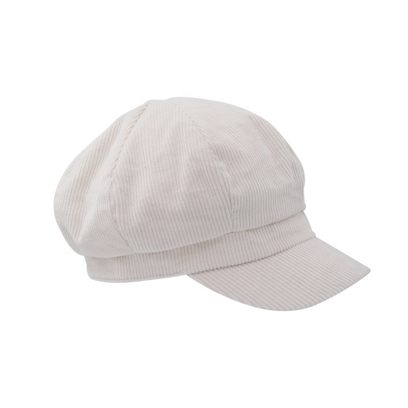 Dames vintage hoeden winter effen corduroy casual hoed baret literaire retro pet schilder krantenjongen opvouwbare baretten baret