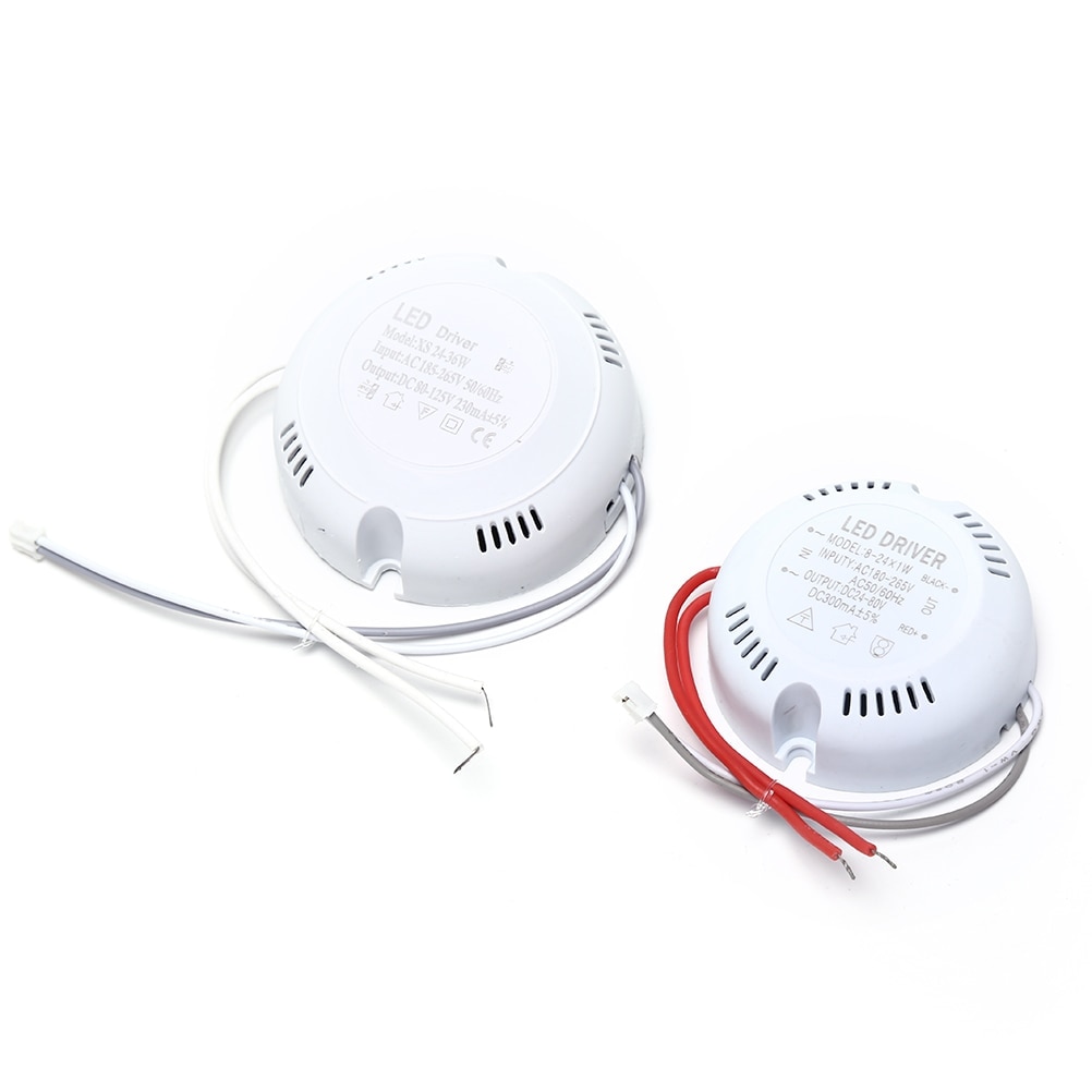 1 Pcs 220v Round Driver 24W 36w LED Driver ceiling Driver Lighting Transform For LED Downlights lights