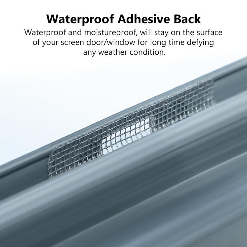 Screen Door Repair Mesh Patches Window Door Waterproof Patch Self-adhesive Super Fix Anti-Insect Door Mosquito Net Mesh