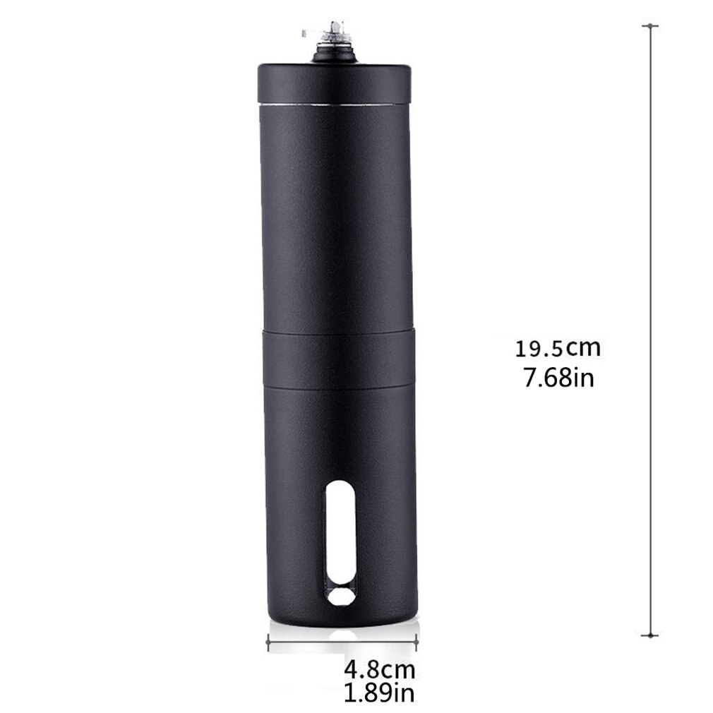 Molinillo de Café Manual grande con manivela inglesa, molinillo de café, molinillo de café con pulverizador negro