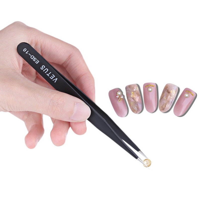 Outils de Maintenance de pince à épiler d'acier inoxydable d'esd antistatique de 6 pièces