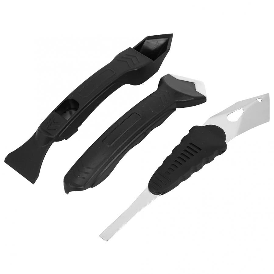 3 in 1 kitgereedschapset siliconenkitverwijderaar schep glascementkit schraper kitgereedschap