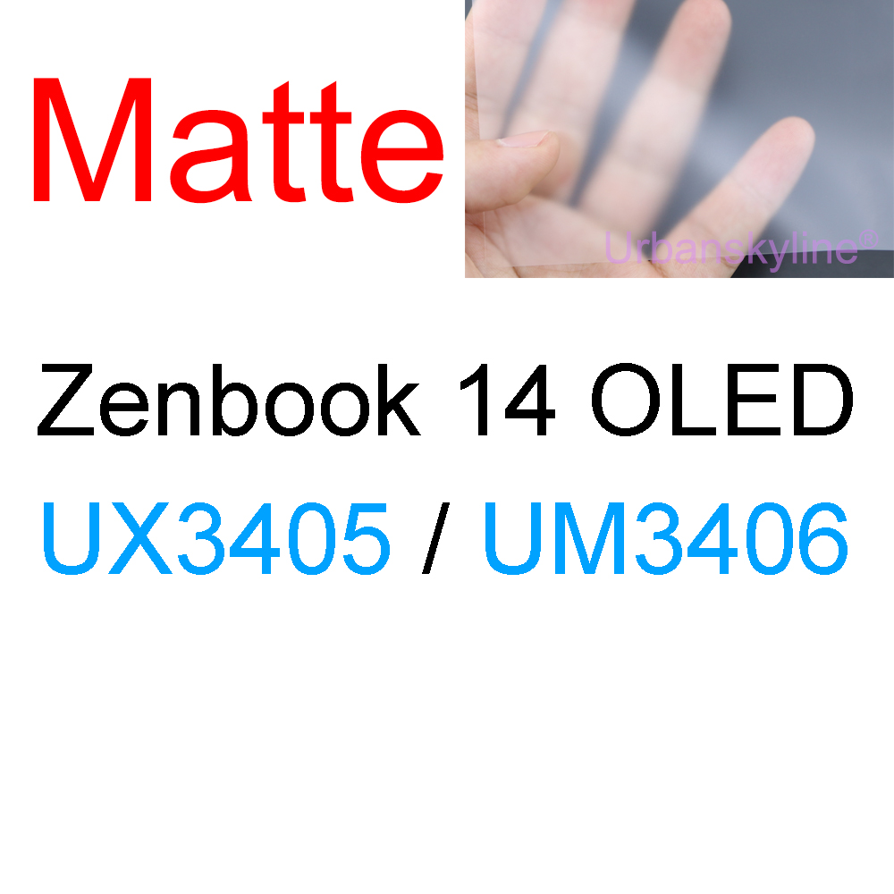 Displayschutzfolie für asus zenbook duo  ux481 ux482 ux582 ux8402 ux8406 flip  ux561 ux363 ux490 oled hd, klar, matt, mit milchglas-folie: Marineblau